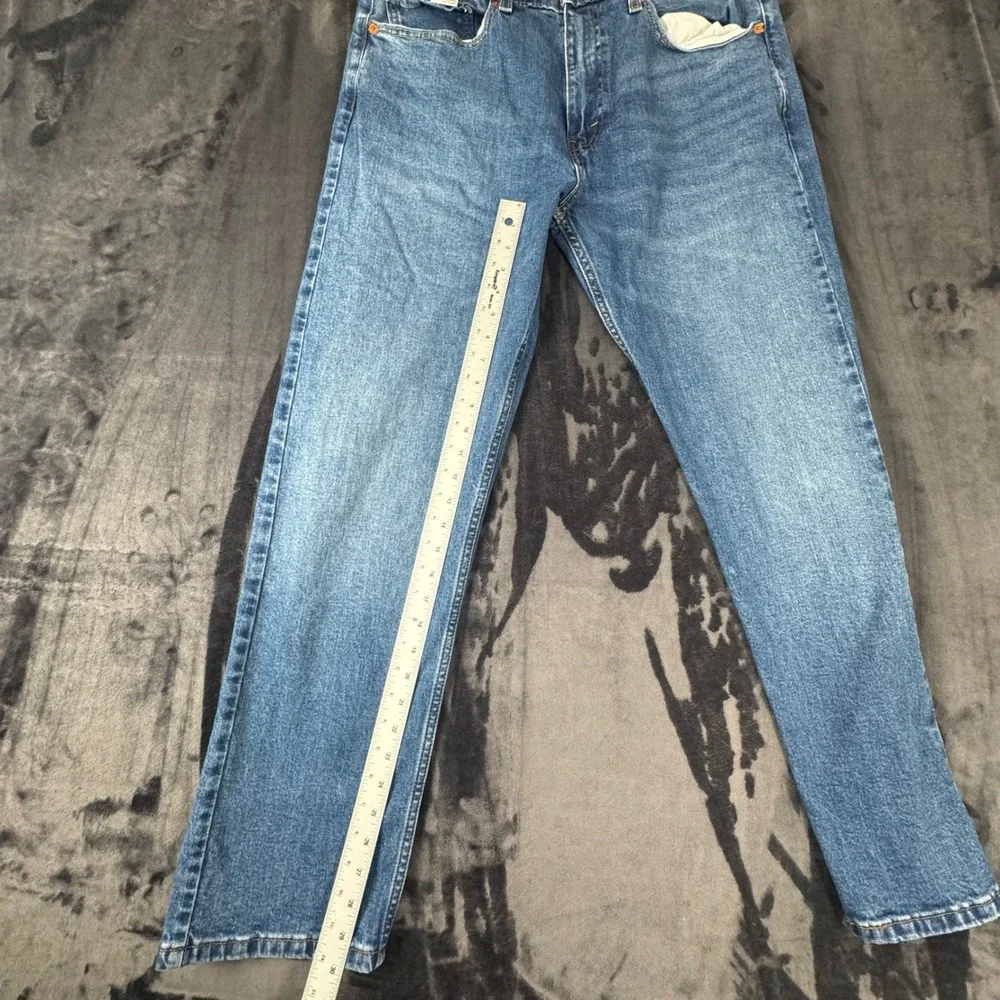 Levi's 505 Regular Fit Jeans Mens 36x32 Blue Straight Leg Denim 00505-2601
